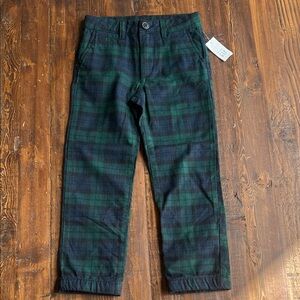 GAP Kids Plaid Bottoms in Navy and Forest Green